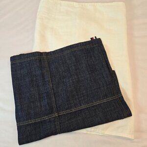 ATLINIA Linen Pillow King Sham / ELEGANT LIFE HOME Cotton Denim Pillow Cover